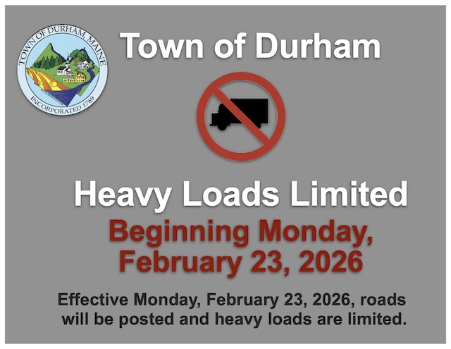 heavy load road posting